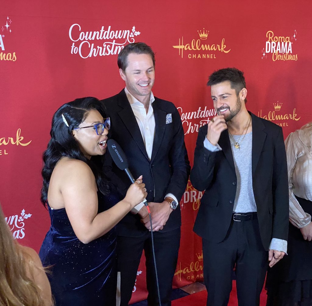 RomaDrama Christmas Red carpet Dara Dear Hallmark Paul Campbell Tyler Hynes